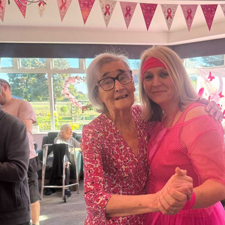 Weald Hall Care Home Turns Pink To Support Breast Cancer Now