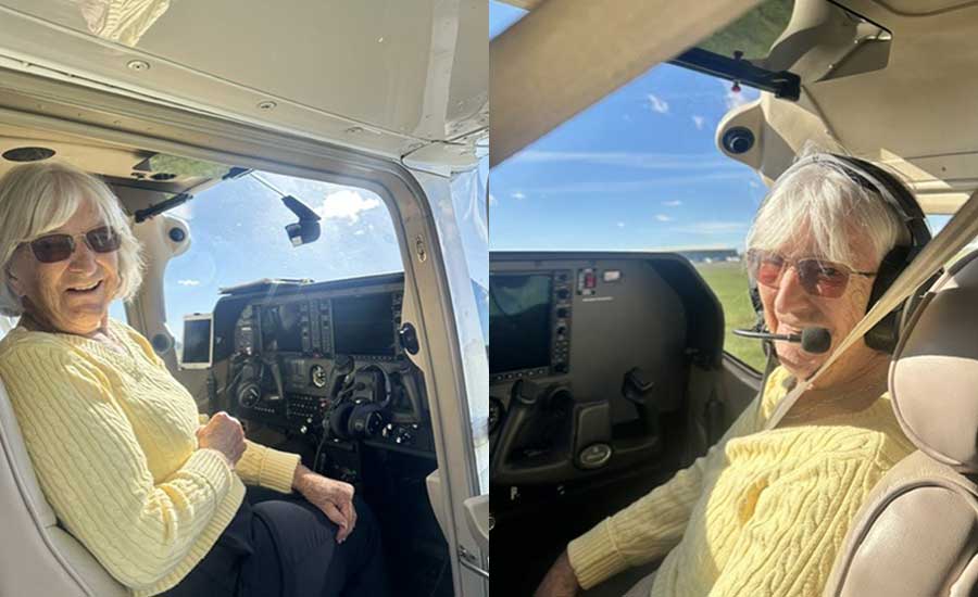 Weald Hall Resident Mary Enjoys Dream Flight Over Essex